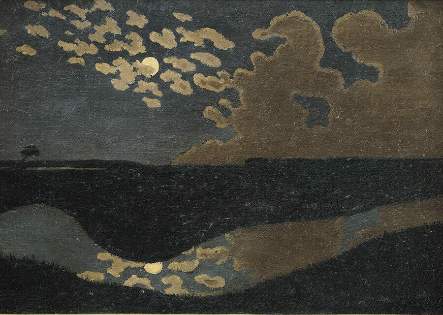Félix Valloton, « Clair de lune », vers 1895 – huile sur toile (H27 X L41 cm) – photo © RMN-Grand Palais (Musée d’Orsay) / Hervé Lewandowski