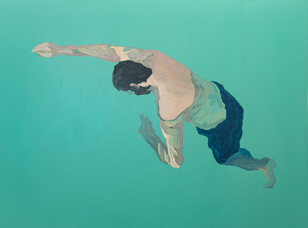 Tableau de sylvain brugiere intitulé flottant n°10