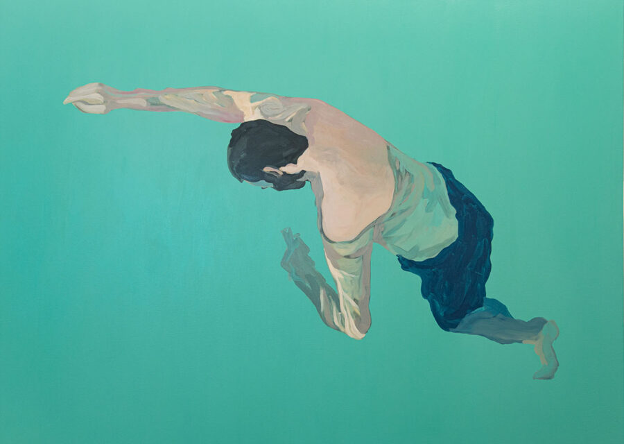 Tableau de sylvain brugiere intitulé flottant n°10