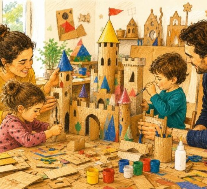 Illustration de l'atelier construis moi un chateau